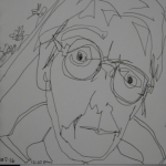 Sukie Curtis-sketch-Self Portrait 1